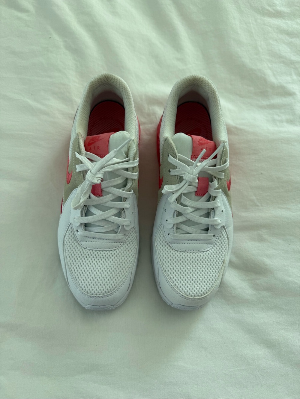 Nike Kids White and Pink Athletic Sneakers
